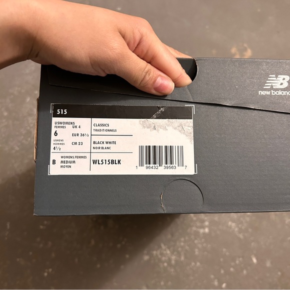 New Balance 515 Unisex Black Sneakers - Picture 6 of 6